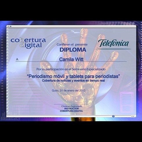 periodismo movil diploma